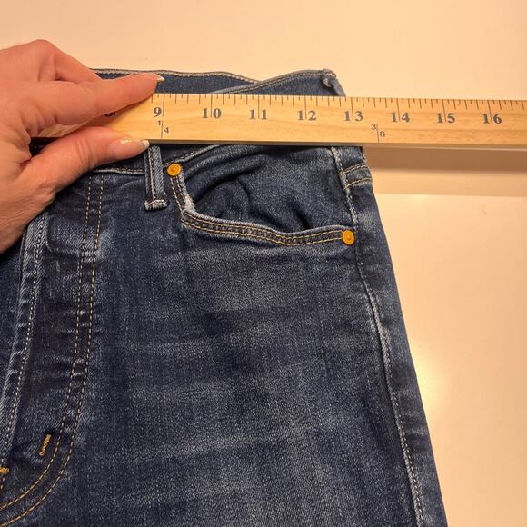 MOTHER Ankle Fray Jeans in Teaming Up size 26 - Picture 11 of 13